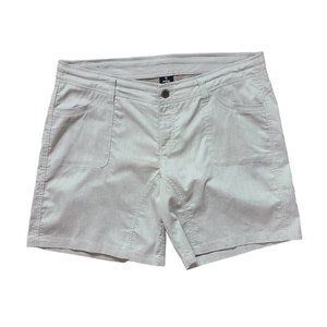 Kuhl Women's Cabo Shorts Linen Blend Beige Size 16